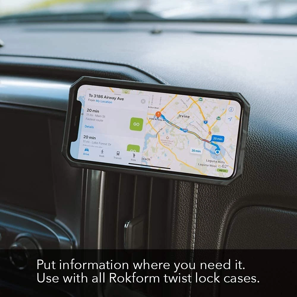 Secure Aluminum Car Dash Phone Mount with Strong Adhesive