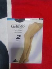 Charnos 15 Den Daytime Bodyshaper 2 Pack Tights, Size XL in Black