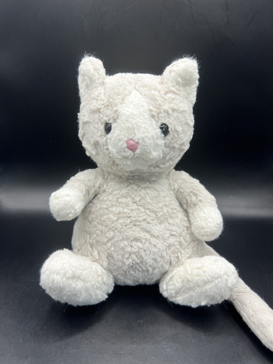 Jellycat Mitten Kitten Plush Light Gray Stuffed Animal Retired