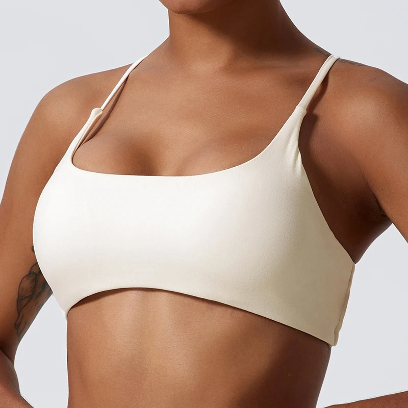 Super Soft Fabric Back Cross Sports Bra Gym Top Women Higher Quality Yoga Clothe