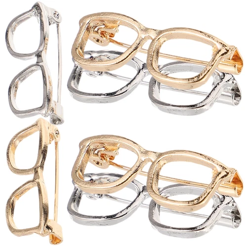  6 Pcs Glasses Brooch Womens Clothing Accessories Miss Brooches for