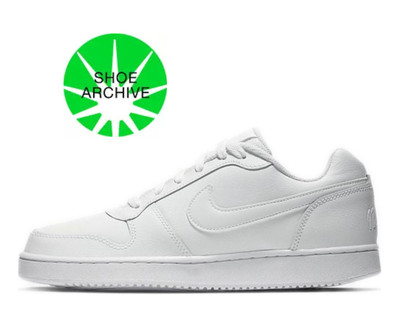 NEW Sz 10 Women's = 8.5 Men's Nike Ebernon Low 'Triple White' AQ1779-100 9G