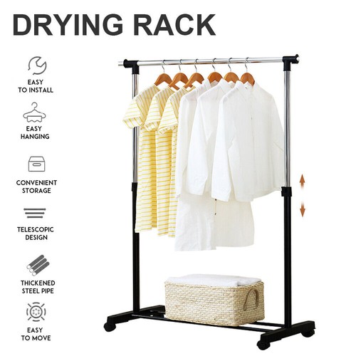 Bags Coats Long Dresses Clothes Rail Telescopic Adjustable Hanger high