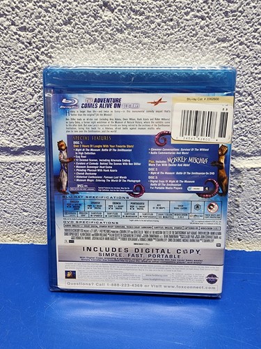 Night at the Museum: Battle of the Smithsonian (Blu-ray/DVD, 2009, 3-Disc Set, … - Bild 2 von 2