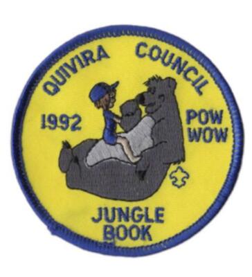 1992 Pow Wow Quivira Council Jungle Book BSA Patch BL [VA-4621]