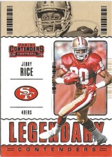 2020 Panini Contenders Jerry Rice #LC-JRI Legendary SP HOF