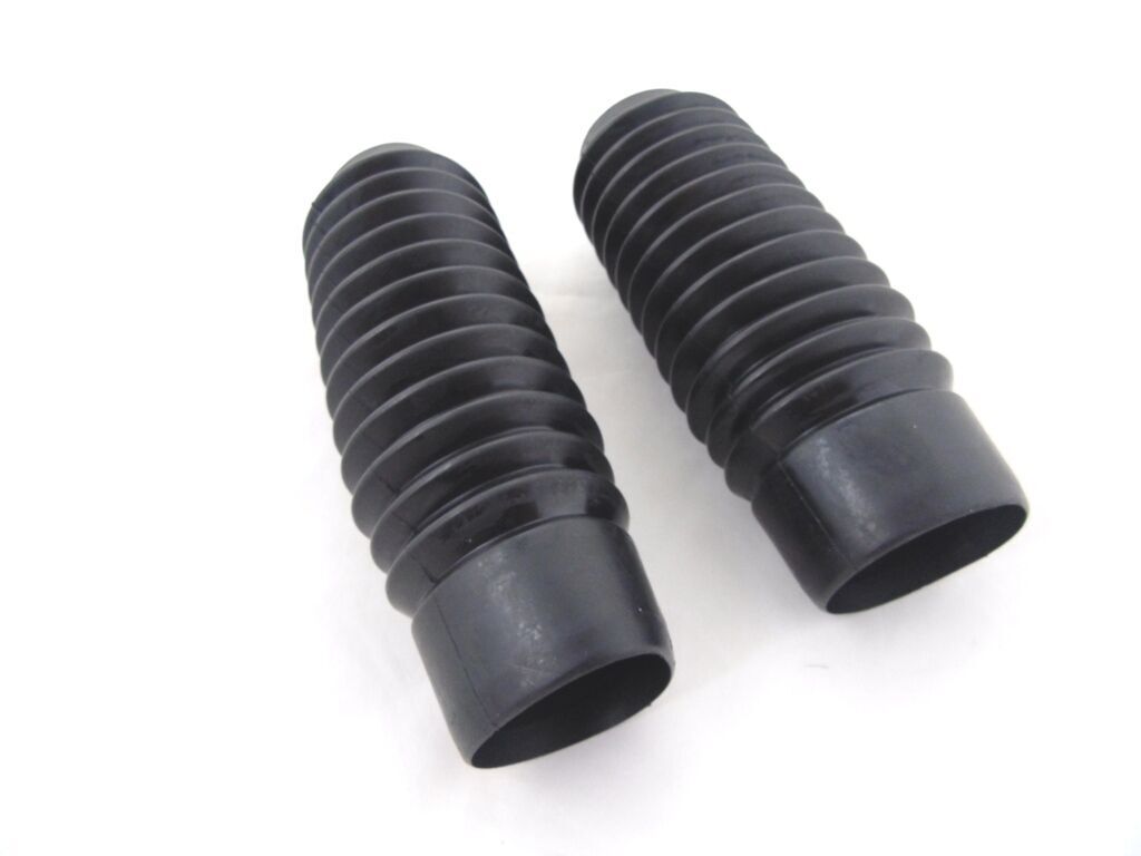 Protections d'amortisseurs Honda CB450 CB500 CB750 en caoutchouc noir, paire réf 51611-300-000