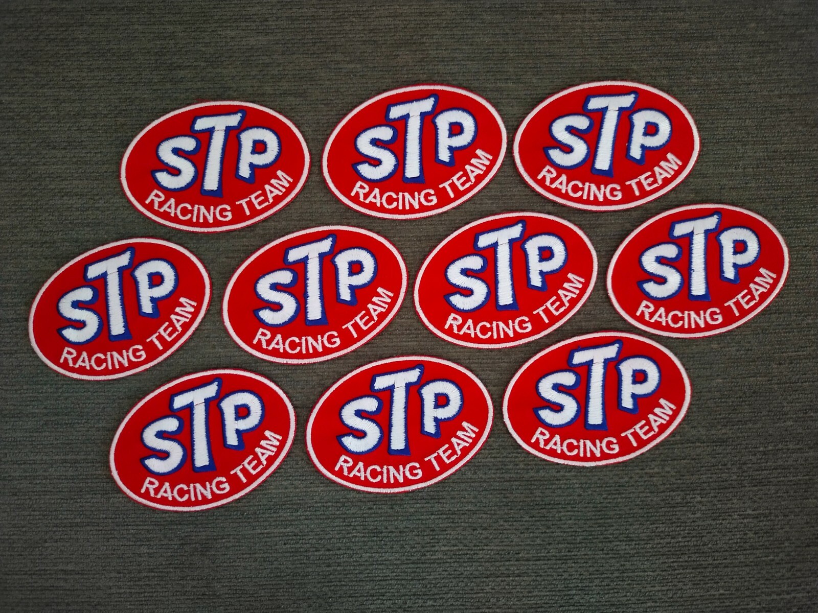 10 pcs STP Racing Team MotorGP Motor Sport Iron on Patch Embroidered Sew on