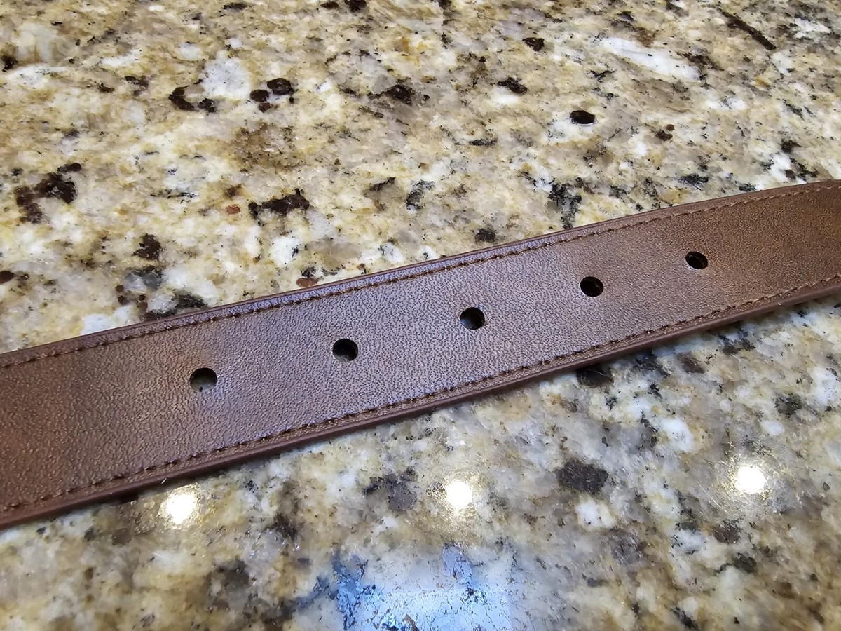 ?B2G1 New MICHEAL KORS Brown Gold Faux Leather Belt Michael Kors Brown Synthetic Leather MK Logo | Mercari main image 4