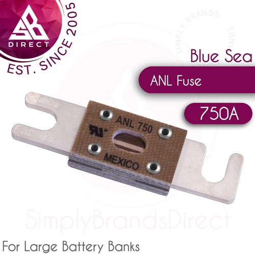 Blue Sea Systems Bloque de fusibles 5503 ANL 35A a 750A con cubierta