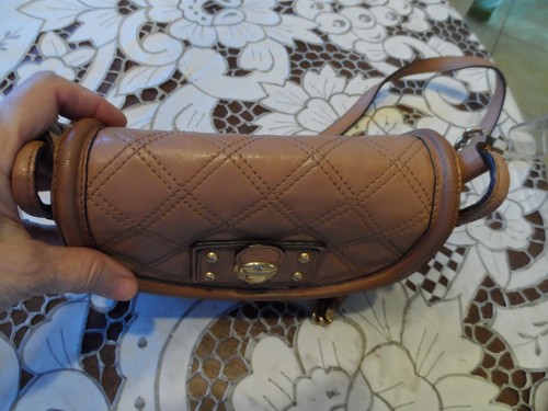 Marc Jacobs Saddle Brown Leather Quilted Crossbody Bag - Picture 15 of 23