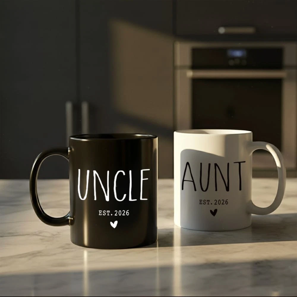 New Aunt & Uncle Coffee Mug Gifts First Time 2026