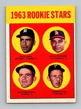 1963 Topps #169 Gaylord Perry Rookie Stars VGEX-EX Vintage HOF RC Baseball Card. rookie card picture