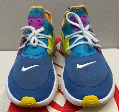 Nike React Presto CK1752-400 Multicolor Lace Up Athletic Running Shoes Size 6.5