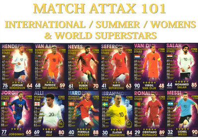2019 Topps Match Attax 101 Summer / International / World / Women Stars Cards