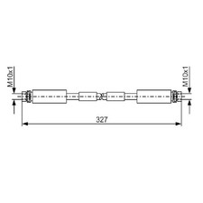 2x Bremsschlauch vorne für Audi A8 D2 4D2 id04892