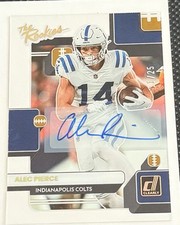 Alec Pierce Auto /25 2022 Panini Clearly Donruss The Rookies Autograph Colts RC 