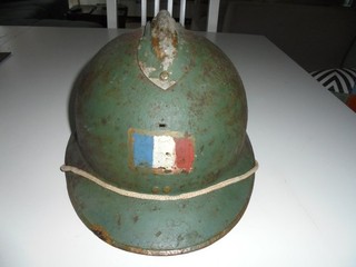CASQUE Adrian modèle 1926 FFI MAQUIS RESISTANCE LIBERATION bel état