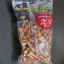 Pride Professional Tee System, 2-1/8 Inch Shortee Golf Tees - 120 Count Bag