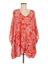 Show Me Your Mumu Women Red Long Sleeve Blouse M