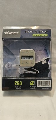 Memorex 2GB Clip & Play MP3 Player Hold 500 Songs MMP8002 Bundled w/ Headphones