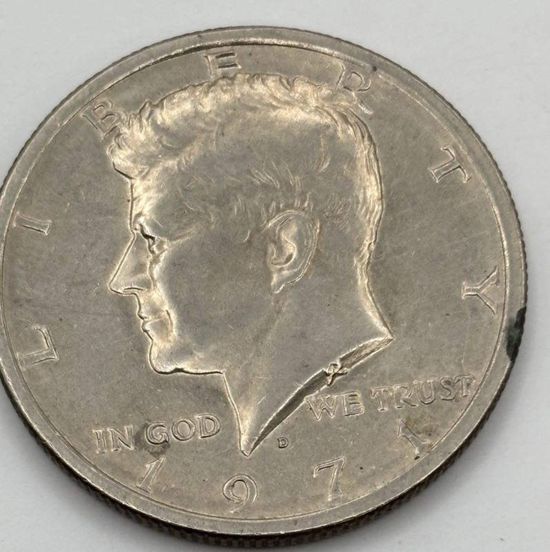 1971-D Kennedy Half Dollar 50C U.S. Coin Circulated Denver Mint