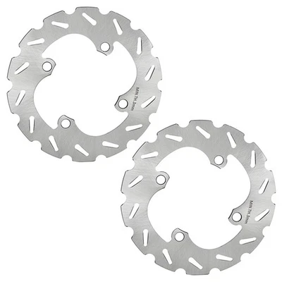 2pcs Disques de frein Arrière pour Yamaha Rhino 700 YXR 700F 4x4 FI 08 09 11-13 - Photo 1/4