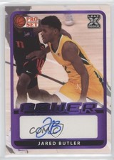 2021-22 Leaf Pro Set Power Base Purple Spectrum Foil /20 Jared Butler Auto 8d2