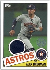2020 Topps Series 1 Alex Bregman (Astros) 1985 Baseball Relic Card No. 85R-AB