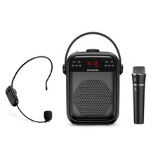 Wireless Voice Amplifier Handheld and Headset Microphones for Teachers, Voice...