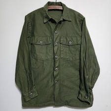 Vintage 1973 OG-107 Type III Utility Shirt US Army Cotton Sateen 15.5x33 NOS