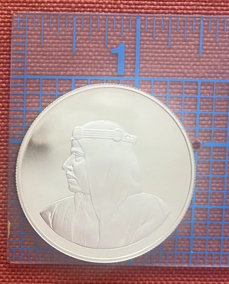 Moneda de plata Gacela WWF de Bahrein de 5 dinares 1986 a prueba, en caja con certificado de autenticidad, envío gratuito Foto 2 de 4