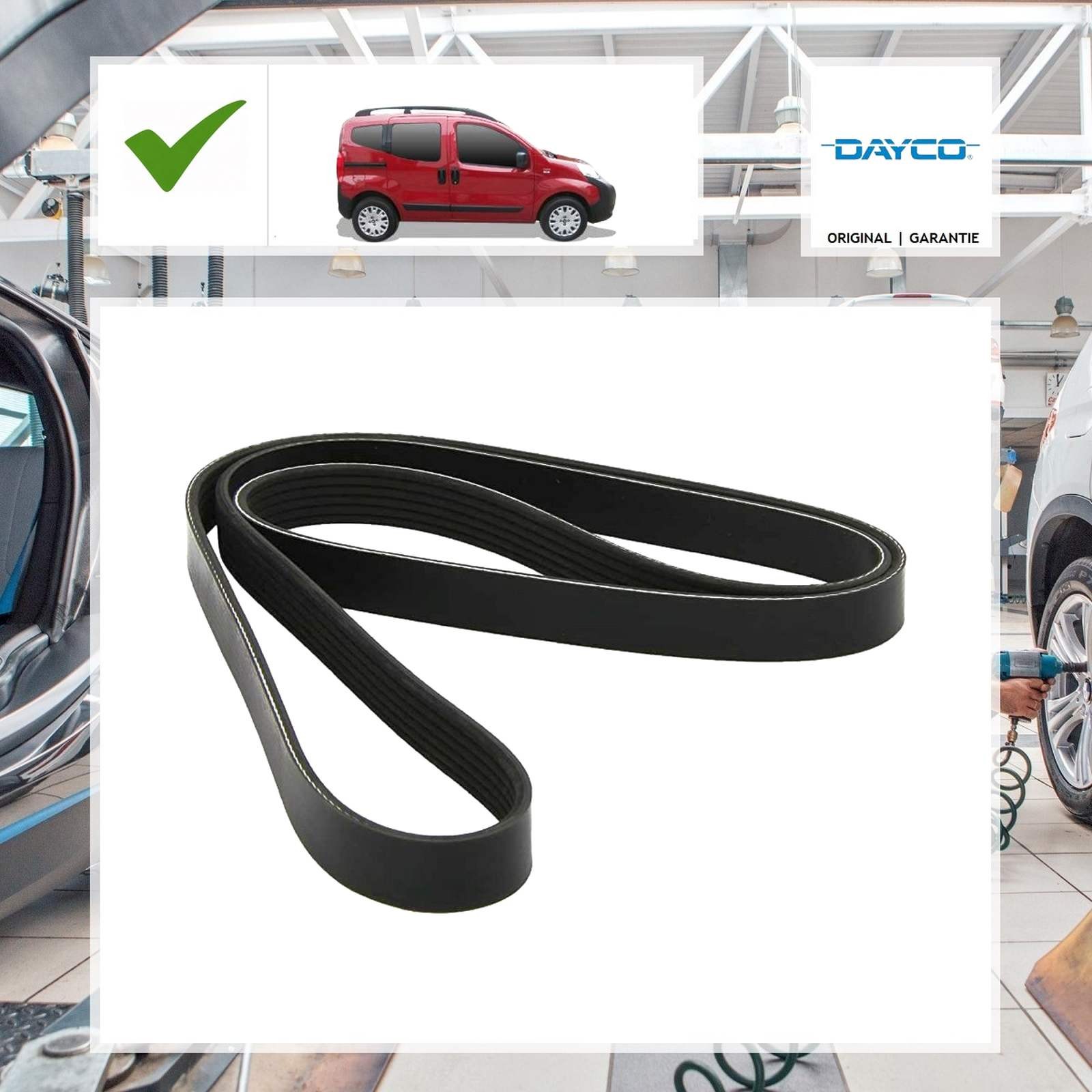 Keilrippenriemen Dayco für Citroën Nemo Kasten AA_ 1.3 HDi 75