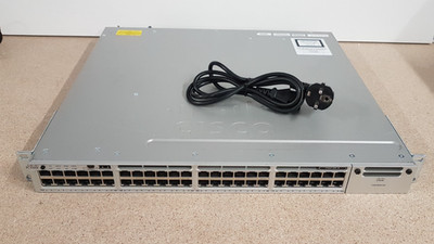 Cisco WS-C3850-48P-S   Gigabit Ethernet PoE Switch   IP Base - 1x PWR-C1-715WAC