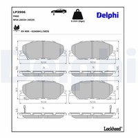 Delphi Bremsbelagsatz BremsklöTze FüR Isuzu D-Max II TFR TFS