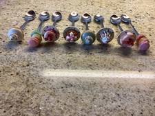 fragonard dessert spoons, stunning and v collectible. Stainless steel.  