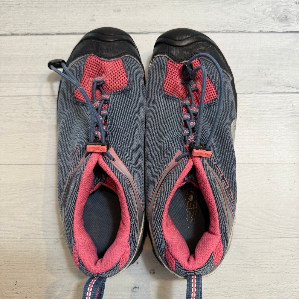 Scarpa Keen Jamison da trekking outdoor giovanile taglia 4 rosa blu
