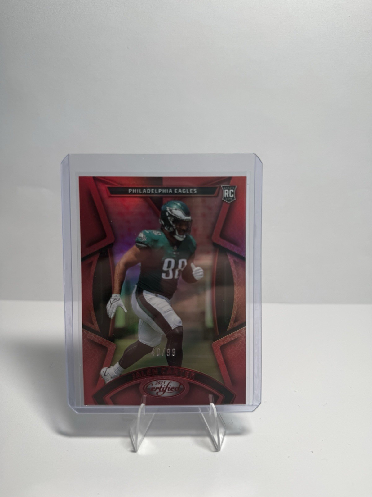 2023 Panini Certified - Rookies Jalen Carter #140 Mirror Red /99