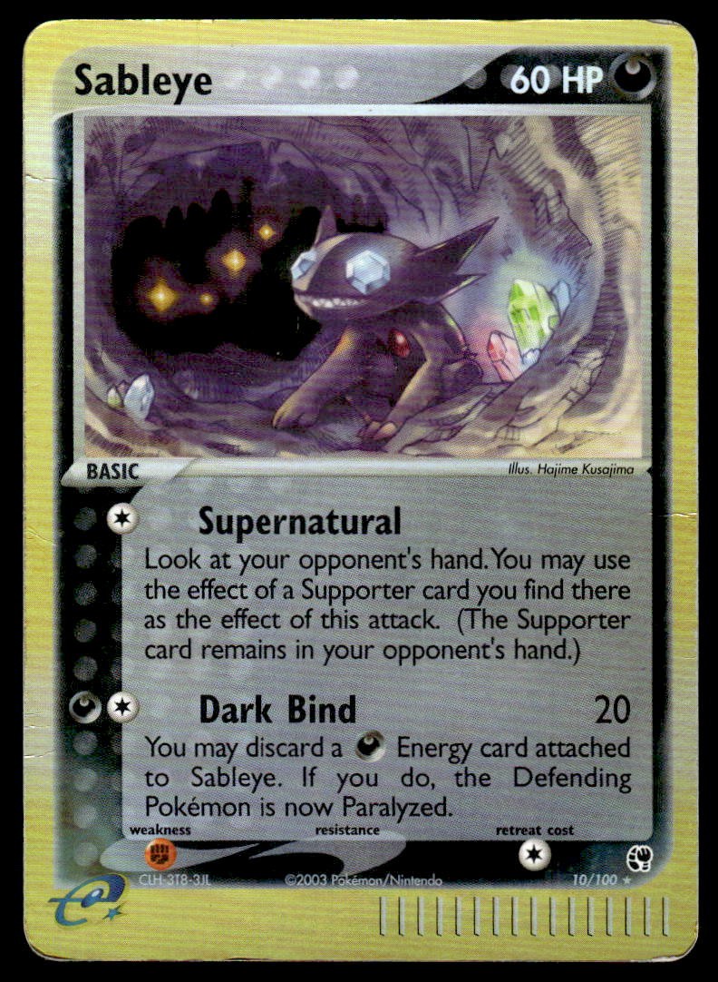 Pokemon TCG Sandstorm #10/100 Sableye Reverse DMG