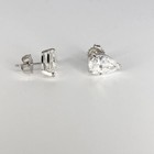 UGL Certified Pear Lab Grown Diamond Stud Earrings For Gift 14k White Gold #261 — photo 7