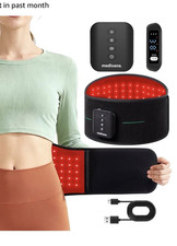 Medisana Cordless Infrared Light Therapy Belt Heat Vibration Back/Waist