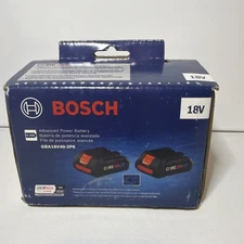 🔋2 Pack - BOSCH 18V 4.0 Ah Batteries GBA18V40-2PK (New In Original Packaging)