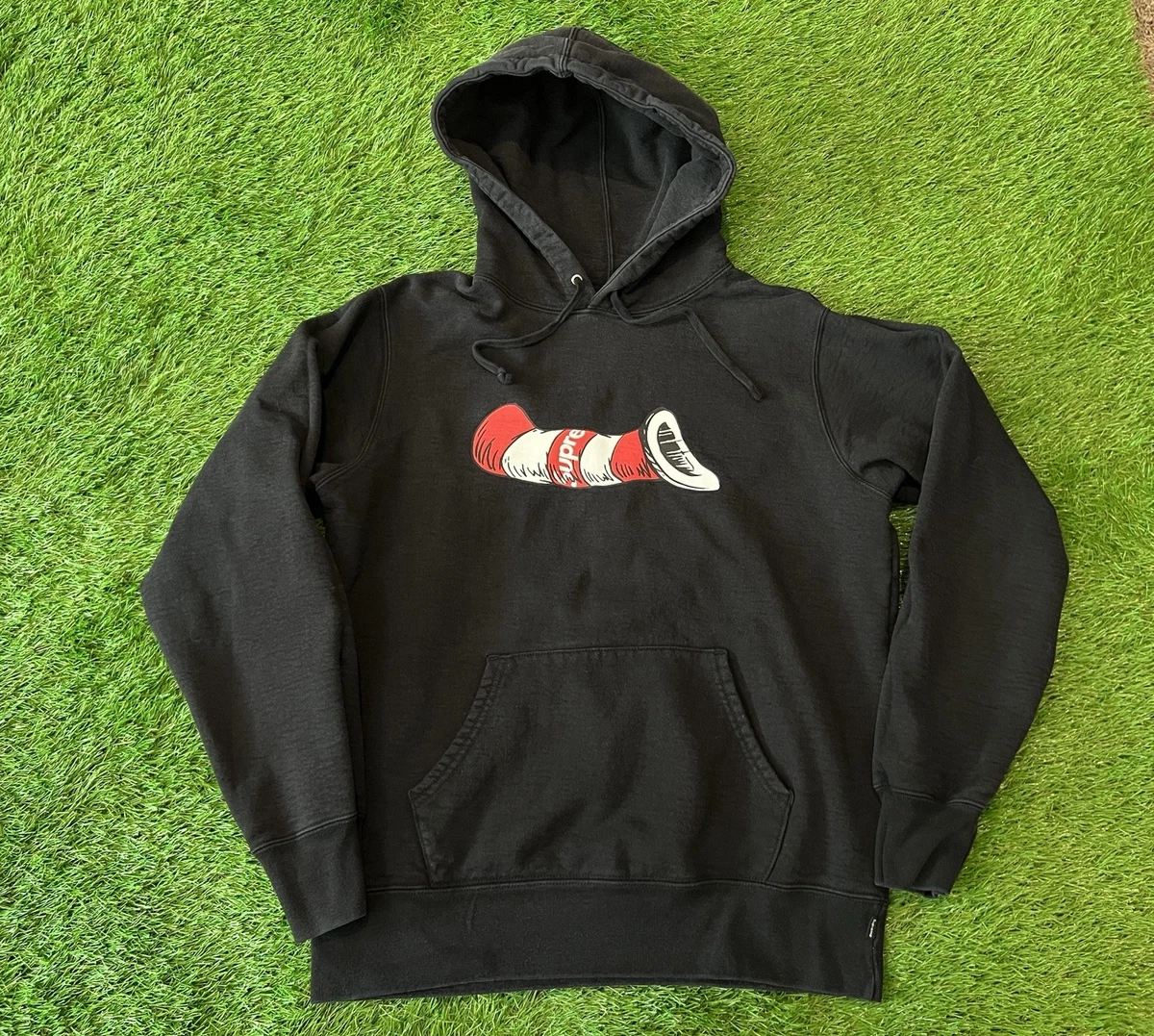Supreme パーカー Cat in the Hat 黒 Mサイズ Supreme Cat in the Hat Hooded Sweatshirt (FW18) - $168