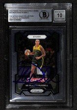 Mercedes Russell Signed 2024 Panini Prizm Monopoly WNBA Card BAS 10