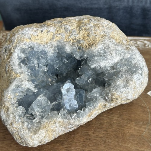 Celestite Crystal Geode Cluster 2.201kg - Picture 12 of 12