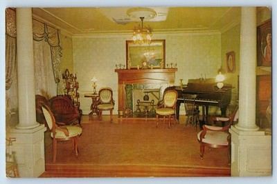 Brunsville North Carolina Postcard The Nu-wray Inn Lounge Interior Scene c1960's