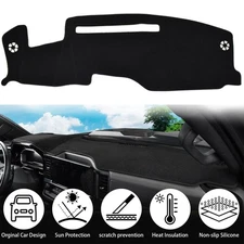 Non-Slip Dash Mat Dashboard Cover For 2022-2025 Chevy Silverado/GMC Sierra 1500