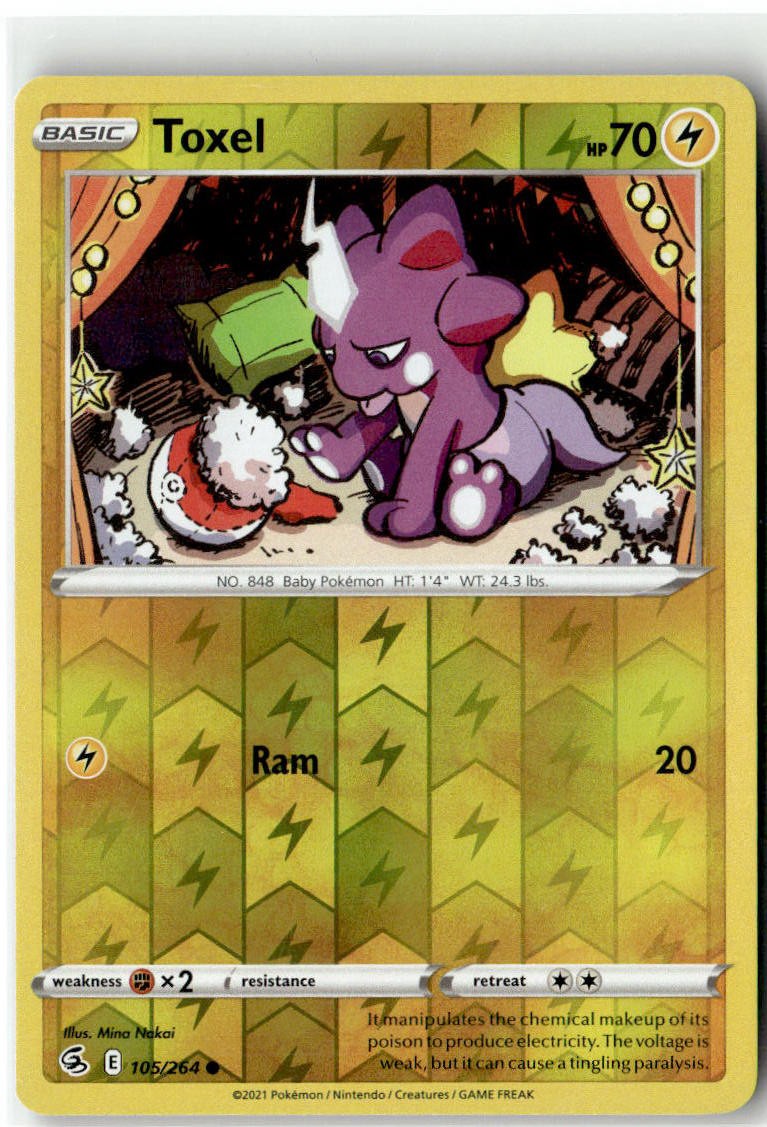 Toxel 105/264 Common Fusion Strike Pokemon Reverse Holo NM/M