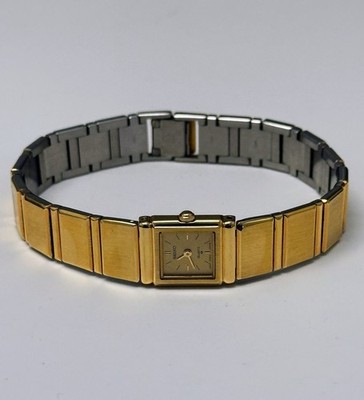 Rare Vintage Seiko 1E20-5030 Square Gold Tone Women's Watch - Not