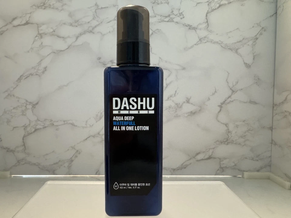 Loción todo en uno DASHU Aqua Deep Waterfull 153 ml/5,17 oz, cuerpo facial para hombre nueva en caja Foto 3 de 4